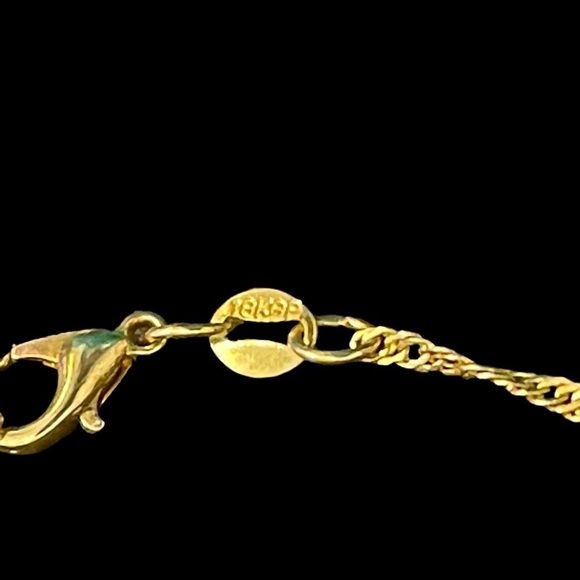 Gold Plated Twisted Chain Necklace​ - Picture 4 of 4